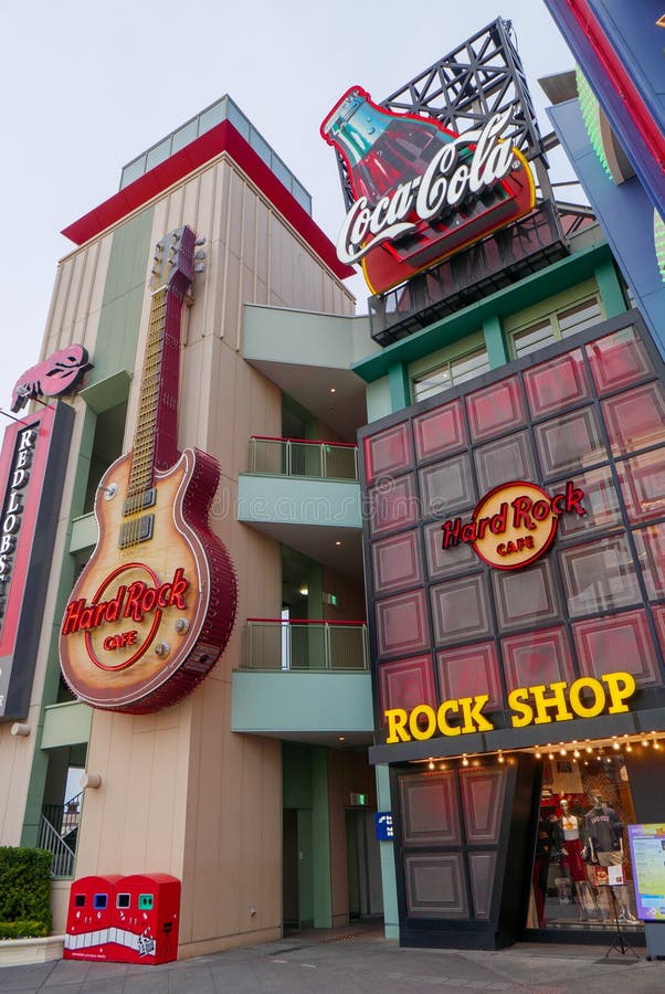 OSAKA, JAPANCIRCA 2018 Hard Rock Cafe at Universal Studios Japan in