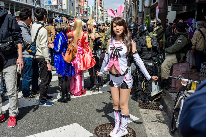Nipponbashi Street Festa Cosplay Festival in Osaka, Japan Editorial