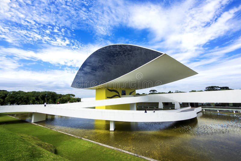 Oscar Niemeyer Museum (aka MON) in Curitiba, Parana, Brazil