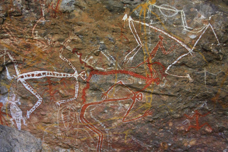 Oscile el arte en Ubirr, parque nacional del kakadu, Australia fotografía de archivo libre de regalías Oscile el arte en Ubirr, parque nacional del kakadu, Australia fotografía de archivo libre de regalías