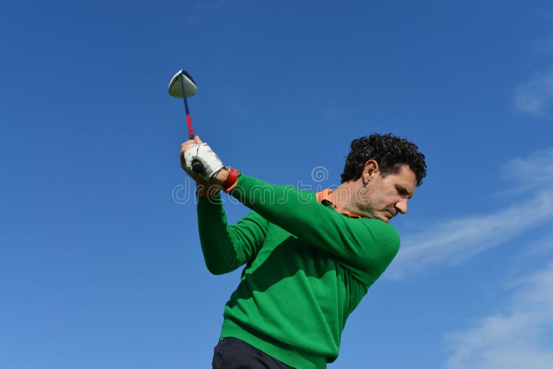 Oscillation masculine de golf photographie stock Oscillation masculine de golf photographie stock