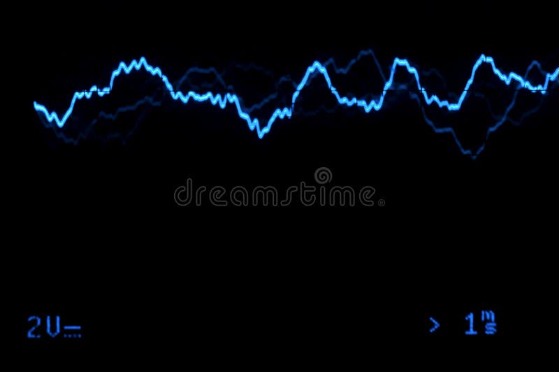 Oscilloscope Trace To Music Stock Illustration Illustration of display, high 14076269