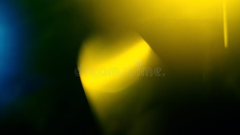 Oskärpeöverstrålning av objektiv ljusstrålning gult