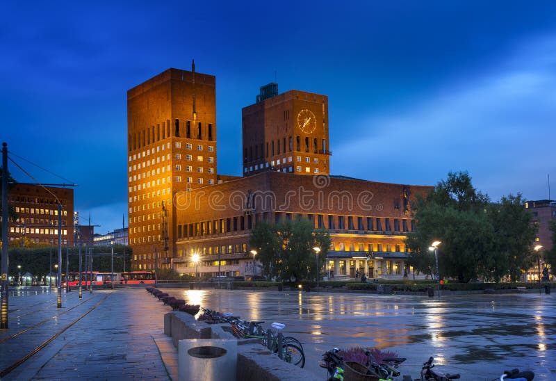 Oslo City Hall or Oslo Radhus, Norway