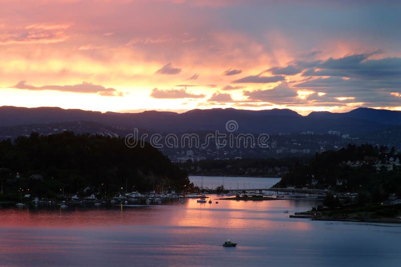 Oslo Fjord Sunset