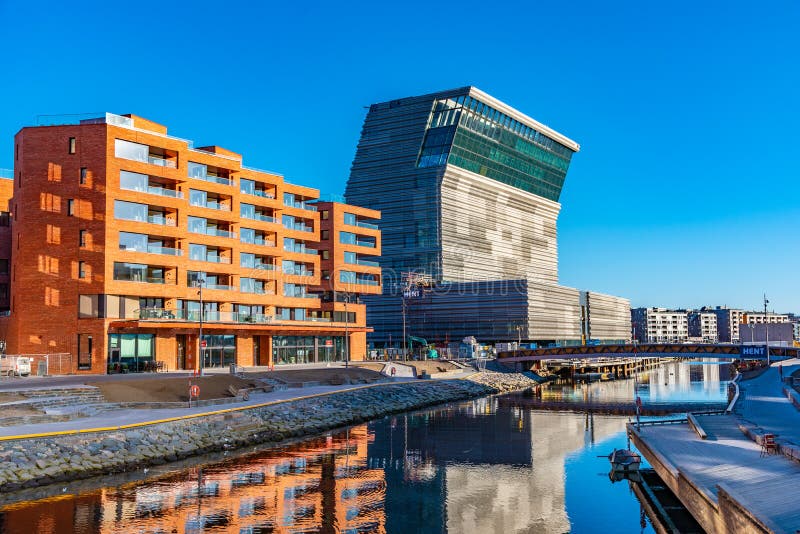 OSLO, NORWAY, APRIL 15, 2019: New Munch museum in Oslo is still under construction, Norway