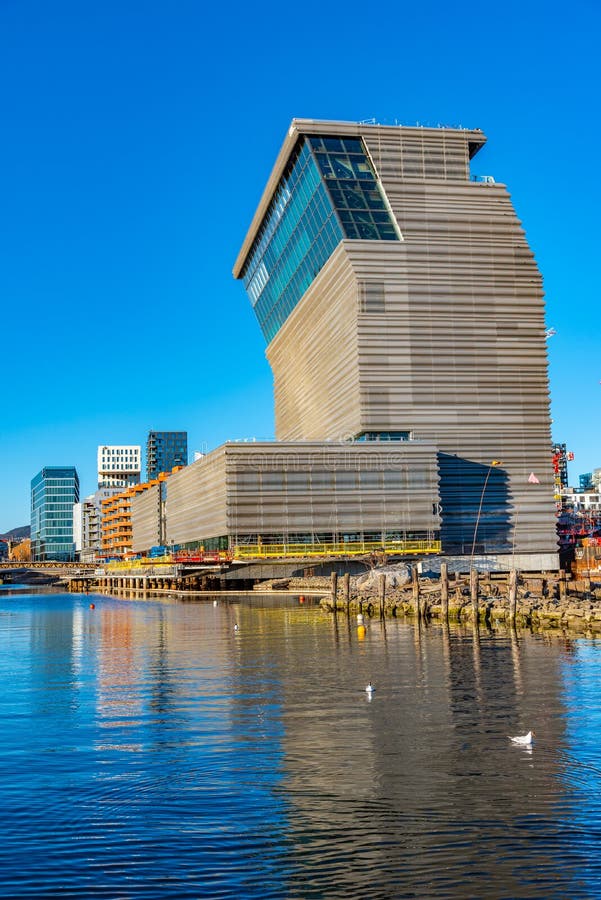 OSLO, NORWAY, APRIL 15, 2019: New Munch museum in Oslo is still under construction, Norway