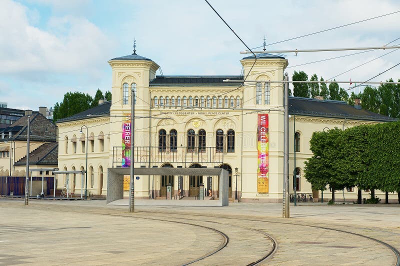 Nobel peace center building in Oslo, Norway. stock photo Nobel peace center building in Oslo, Norway. stock photo