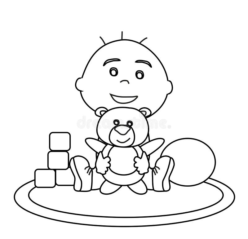 Oso del abrazo del bebé libre illustration Oso del abrazo del bebé libre illustration