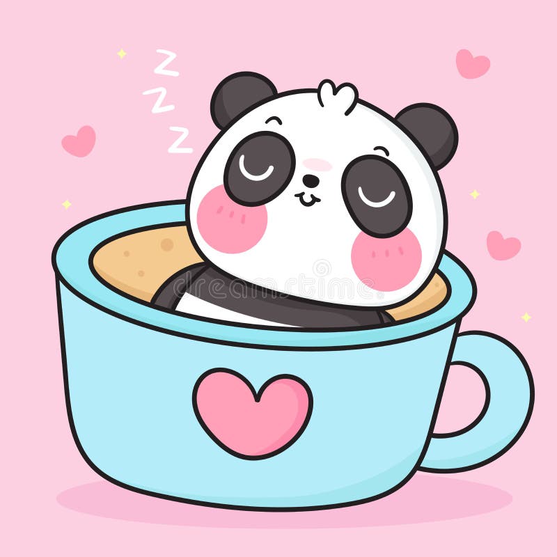 Lindo Oso Panda Dibujos Animados Sosteniendo Helado Verano Carácter  Ilustración del Vector - Ilustración de panda, café: 215520678