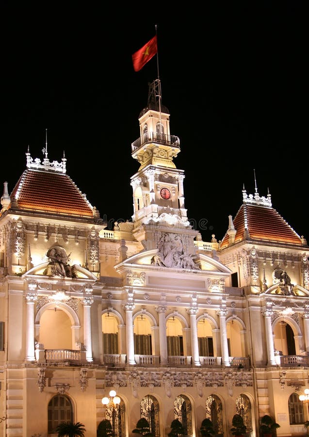 Osoba Komitetowy budynek w Ho Chi Minh mieście fotografia stock Osoba Komitetowy budynek w Ho Chi Minh mieście fotografia stock