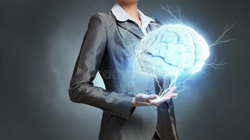 Osoba wielki umysł obraz royalty free
