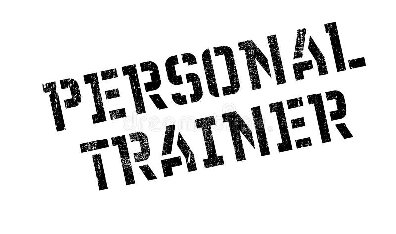Osobista trener pieczątka ilustracja wektor Osobista trener pieczątka ilustracja wektor