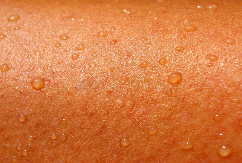 Dripped sea water on tanned human skin. Dripped sea water on tanned human skin.