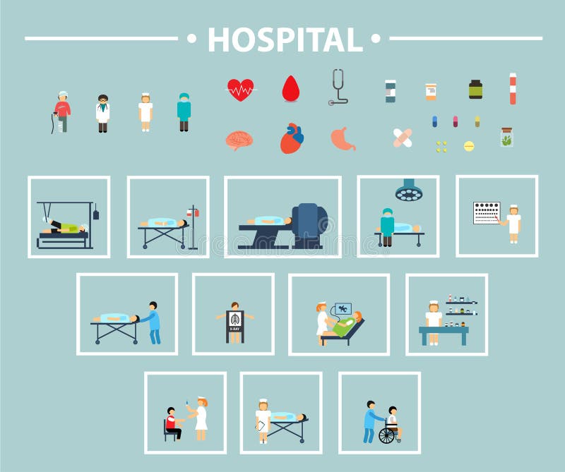 Ospedale piano dell'icona royalty illustrazione gratis Ospedale piano dell'icona royalty illustrazione gratis