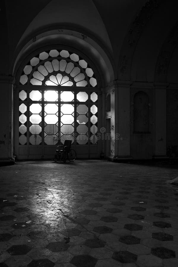 The interior of an ex insane asylum in italy. The interior of an ex insane asylum in italy