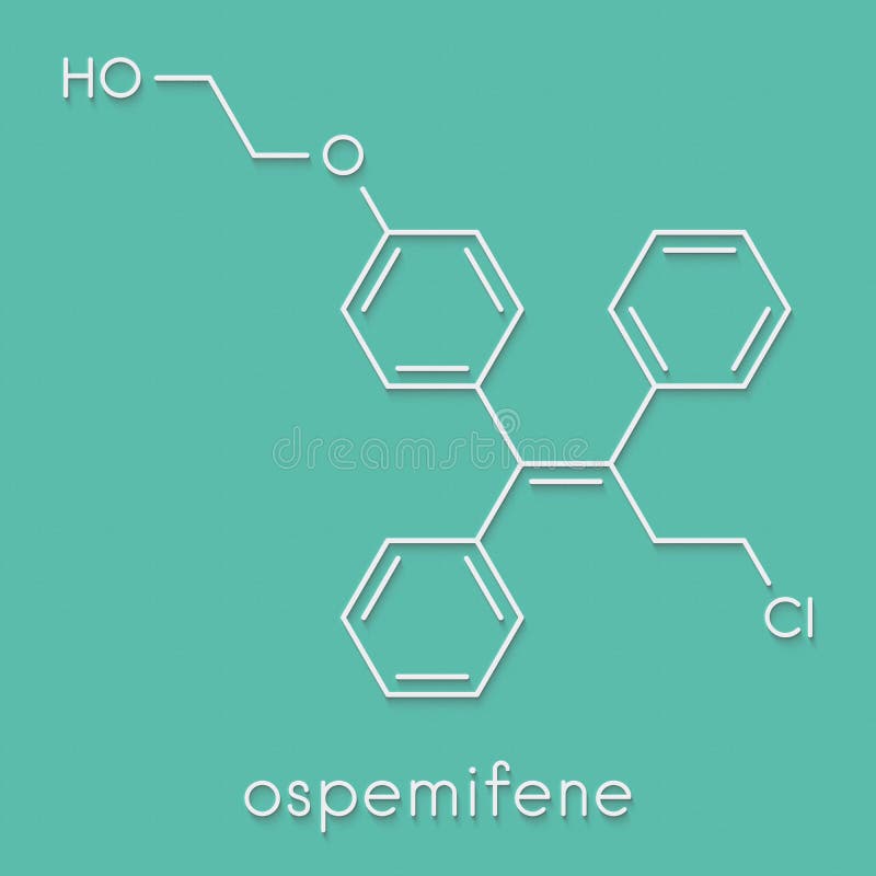 Ospemifene Dyspareunia Drug Molecule Used To Treat Pain During Sexual Intercourse Dyspareunia Skeletal Formula Stock Illustration Illustration Of Chemistry Drug 187953222