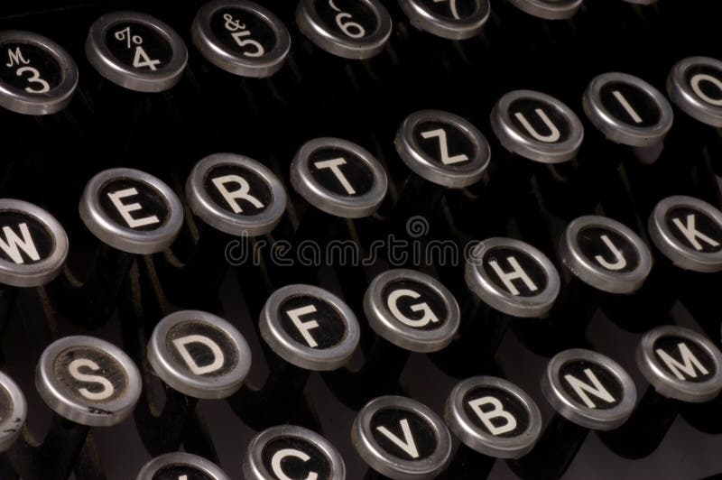 Old typewriter, deadline text close up. Old typewriter, deadline text close up