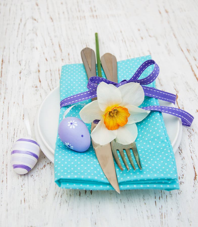 Ostern-Gedeck stockfotografie Ostern-Gedeck stockfotografie