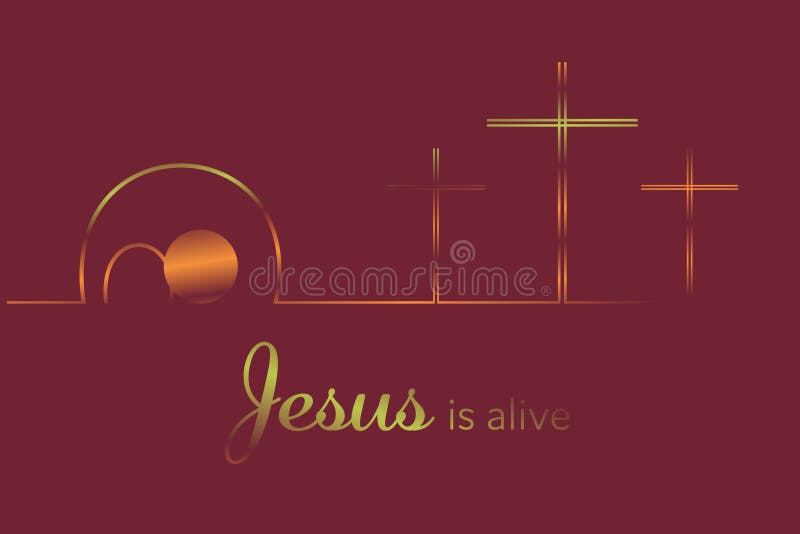 Ostern-Hintergrund - Jesus ist lebendig lizenzfreie abbildung Ostern-Hintergrund - Jesus ist lebendig lizenzfreie abbildung