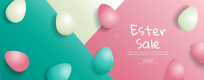 Ostern-Verkauf, helle süße Mode Art Pop-Art Kreatives Retr stock abbildung Ostern-Verkauf, helle süße Mode Art Pop-Art Kreatives Retr stock abbildung