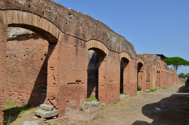 Ostia Antica near Rome in Italy