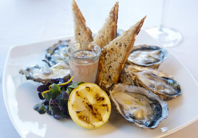 Ostras imagem de stock