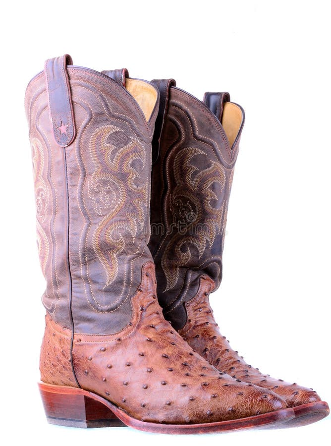 ostrich leather boots