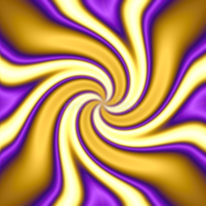 A purple, gold and yellow abstract twirl. A purple, gold and yellow abstract twirl.