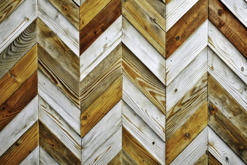 Oszałamiający Rustic Whitepred Wood Wall Paneling Szczegółowy Chevron Horizontal Plank Texture Photocase royalty ilustracja