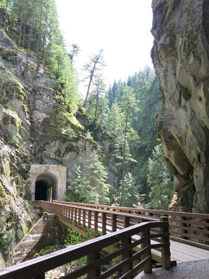 Othello Canyon Tunnels and Falls Stock Photo Image of abandoned