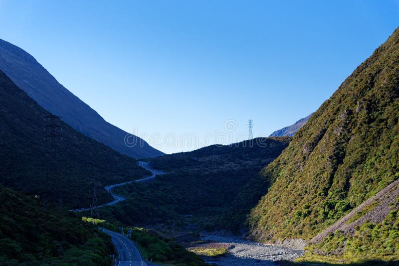 Otira Gorge along the Great Alpine Highway