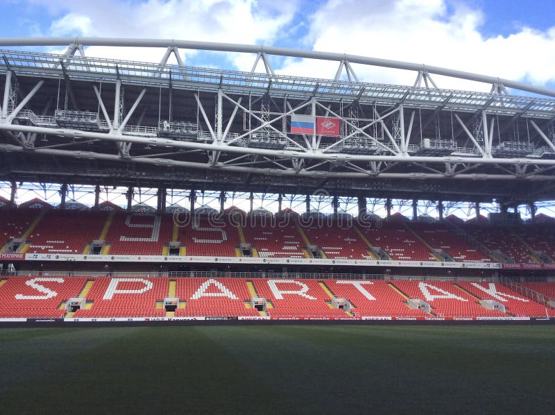 Otkritie Arena Spartak Stadium. Moscow Editorial Stock Photo