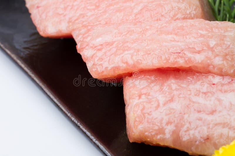 Otoro sashimi with decorate at restaurant royalty free stock images Otoro sashimi with decorate at restaurant royalty free stock images