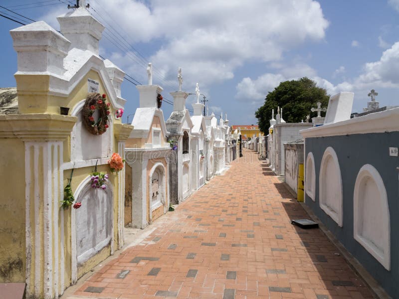 Otrobanda - begraafplaats stock foto