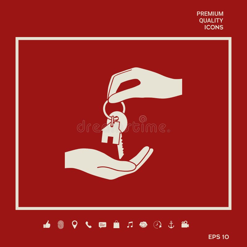 Otrzymywający klucz z keychain kształtował jak dom - ikona Graficzni elementy dla twój projekta royalty ilustracja Otrzymywający klucz z keychain kształtował jak dom - ikona Graficzni elementy dla twój projekta royalty ilustracja