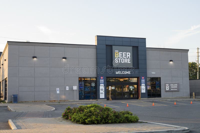 Beer Store building at College Square in Ottawa, Canada