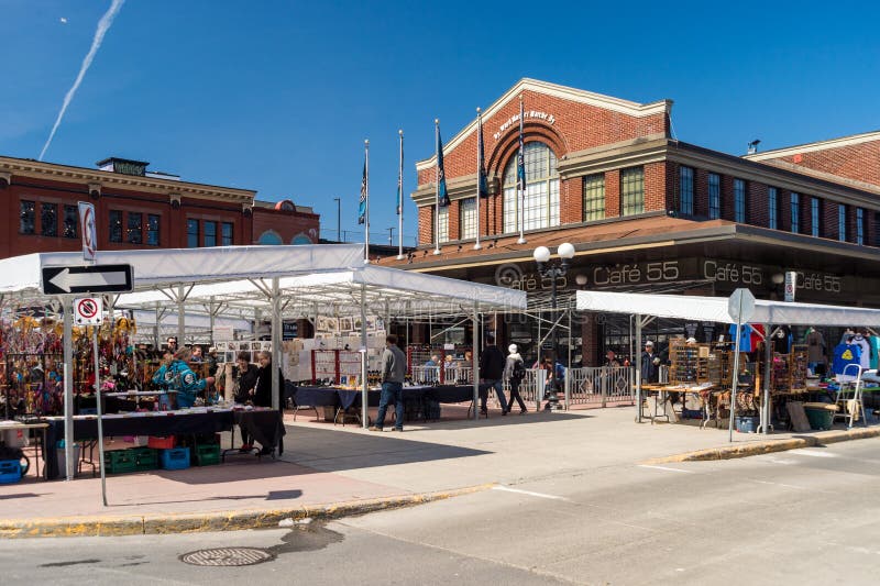 Ottawa, Canada 15th April 2016 Byward Covered Market in Ottawa