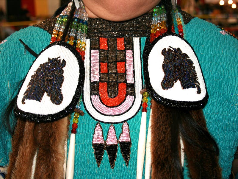 Ottawa Indian Beadwork stock image. Image of jewelry, decoration 7566513