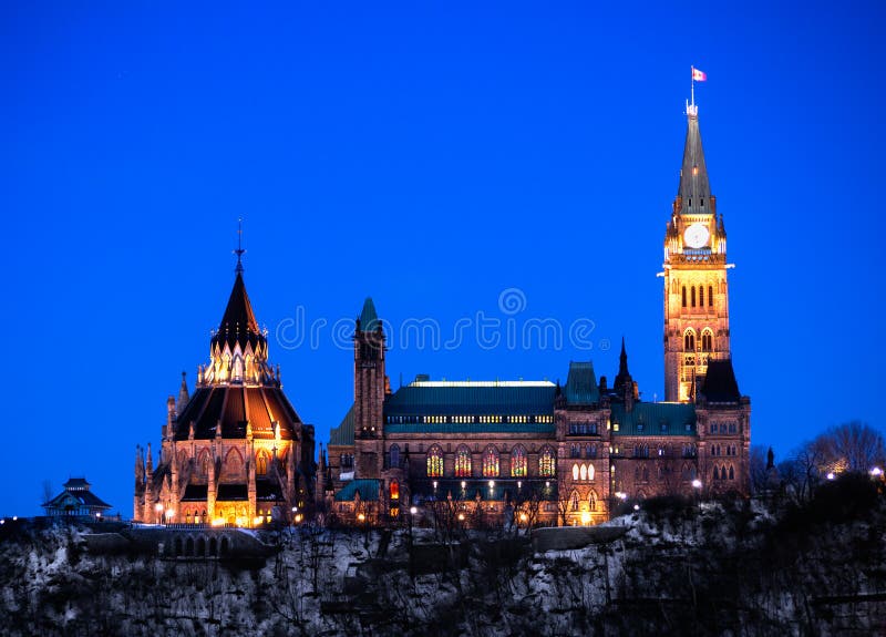 Ottawa Parliament Buildings viewed from West Side