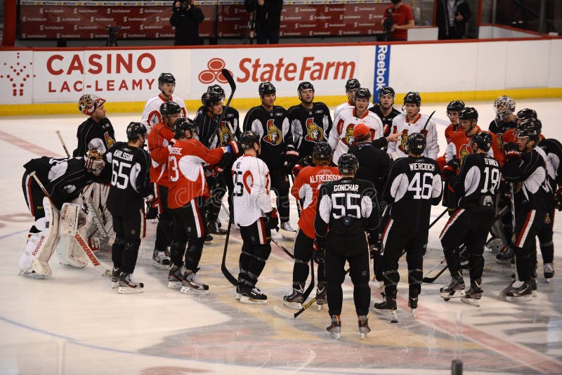 Ottawa Senators Open Training Camp after NHL Lockout Editorial Photo