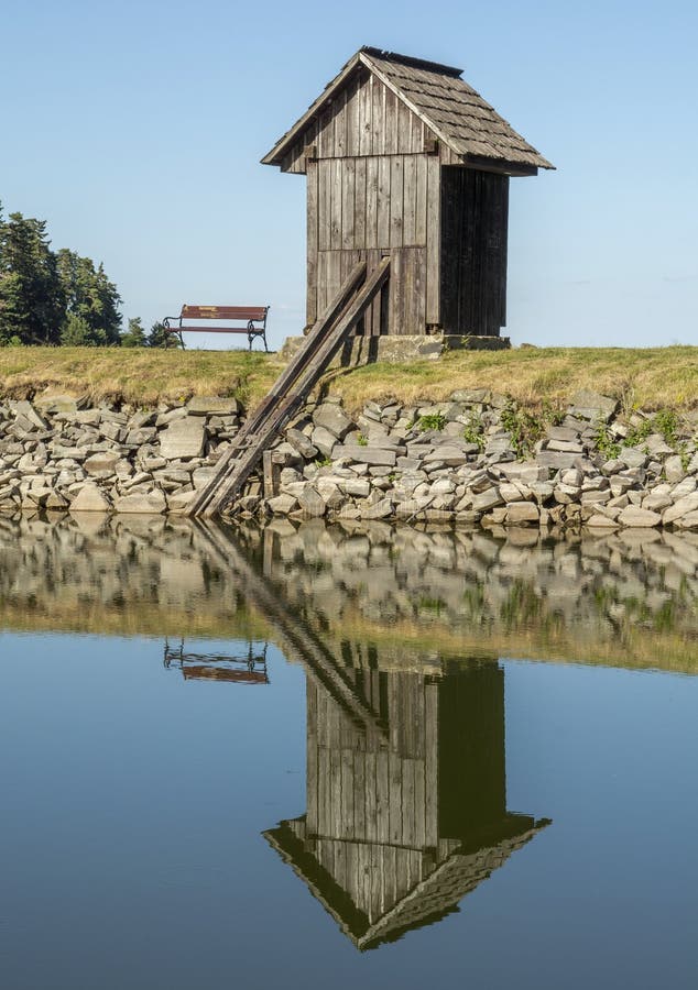 Ottergrund tajch. Highest water reservoir in Stiavnica Mountains. Banska Stiavnica. Slovakia