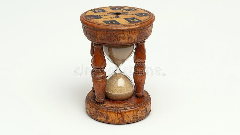 Ottica di legno ordinata con top decorativo illustrazione di stock