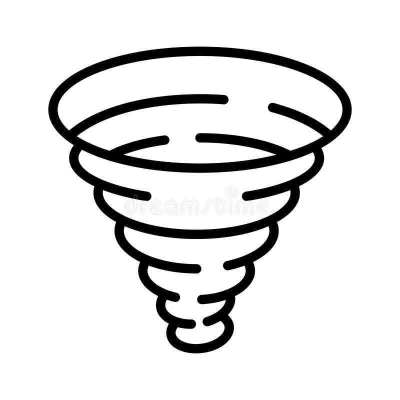 Ottieni questa fantastica icona di tornado in stile moderno illustrazione di stock