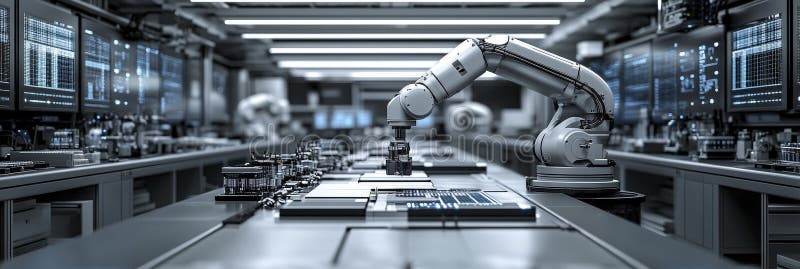 Ottimizzazione automatizzata delle attività in ambiente tecnologico royalty illustrazione gratis