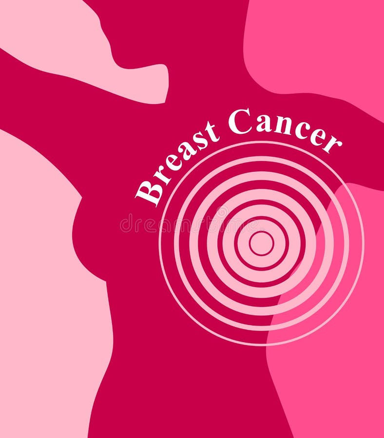 Ottimizzazione dell'ente come bersaglio femminile del cancro della mammella illustrazione vettoriale Ottimizzazione dell'ente come bersaglio femminile del cancro della mammella illustrazione vettoriale