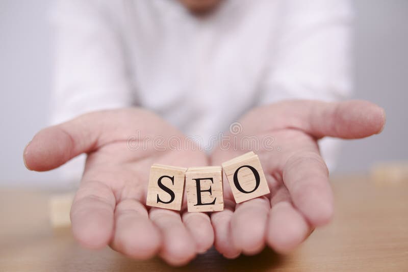Ottimizzazione di Search Engine di SEO Concetto di tipografia di parole fotografia stock Ottimizzazione di Search Engine di SEO Concetto di tipografia di parole fotografia stock
