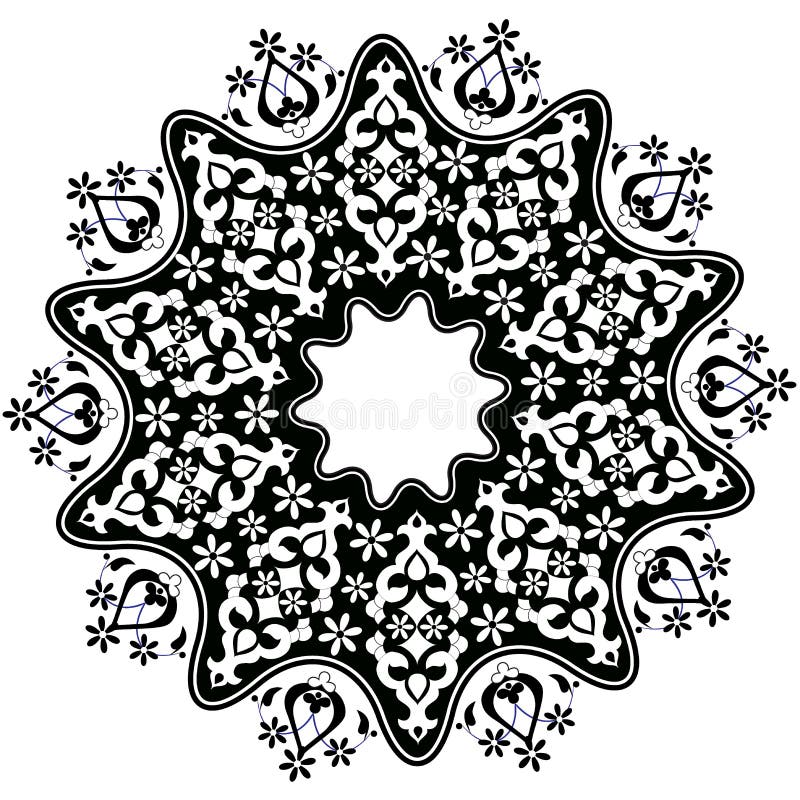 Ottoman Motifs Design Series with Fortyfive Stock Vector