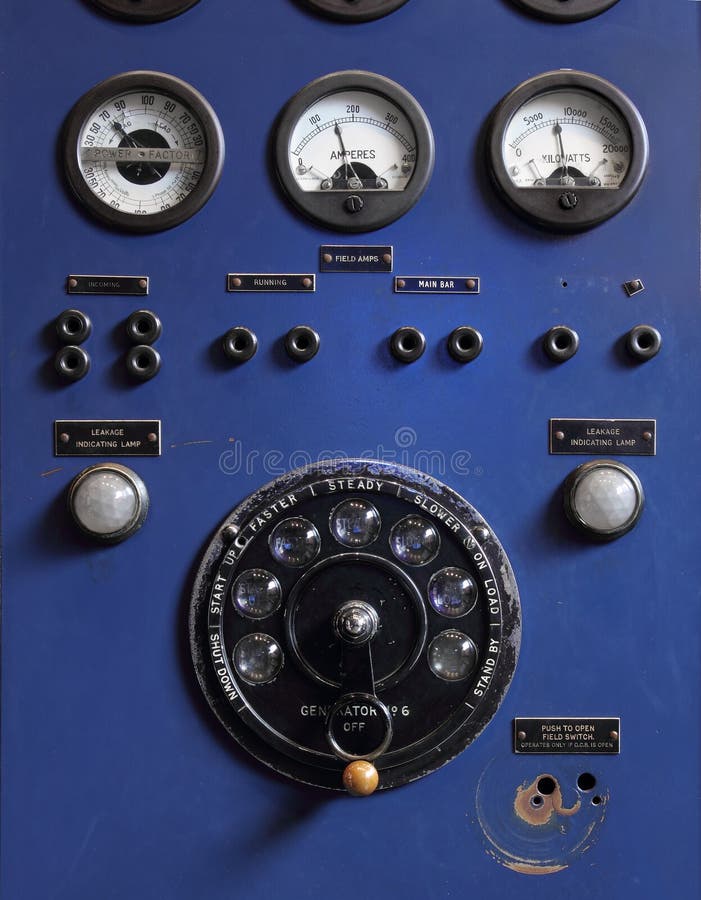 Oud Controlebord royalty-vrije stock fotografie Oud Controlebord royalty-vrije stock fotografie