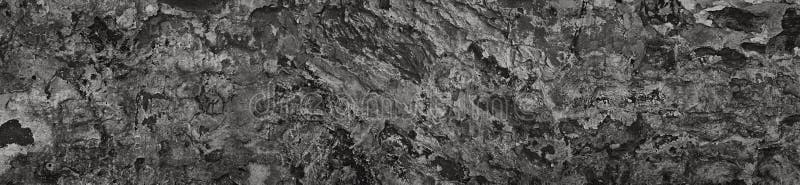 Oud donkergrijs ruw cement als achtergrond. panorama royalty-vrije stock afbeeldingen